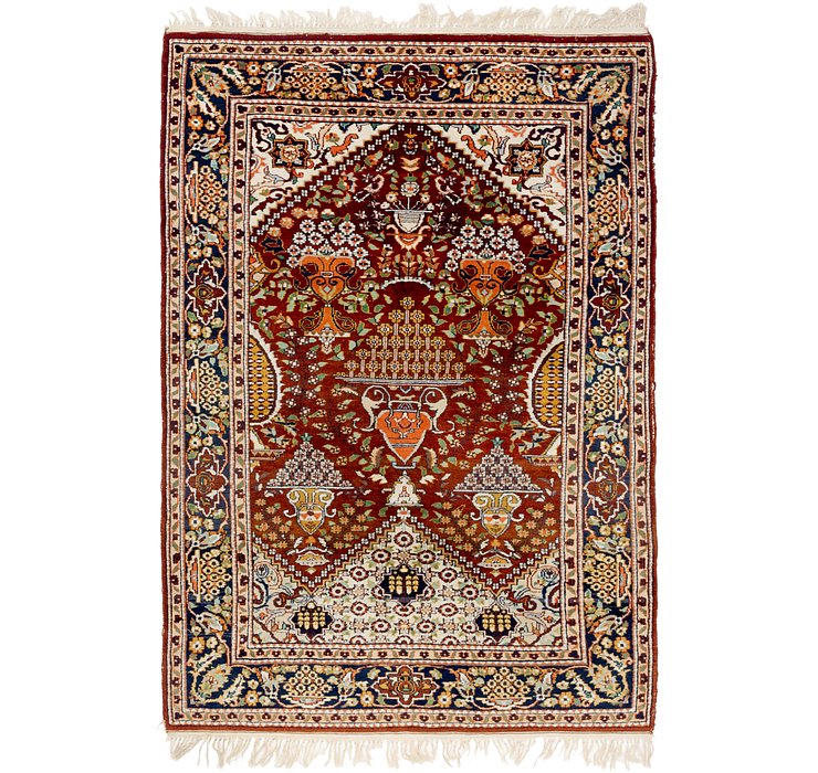 4' 2 x 6' 2 Lahour Oriental Rug