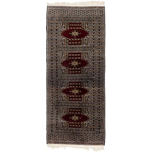 HandKnotted 2' 2 x 5' 2 Bokhara Oriental Runner...