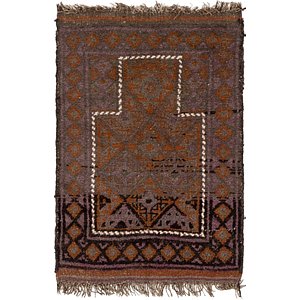 2' 7 x 3' 8 Balouch Persian Rug