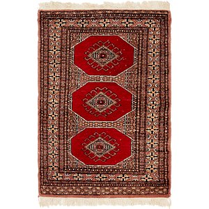 HandKnotted 2' 7 x 4' Bokhara Oriental Rug