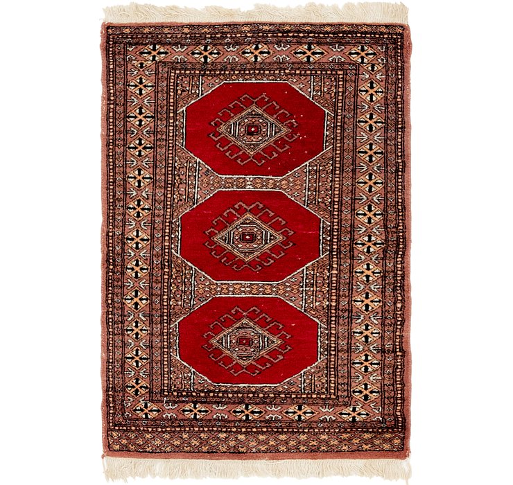 HandKnotted 2' 7 x 4' Bokhara Oriental Rug