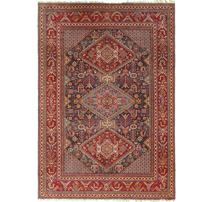 8' x 11' 7 Kazak Rug