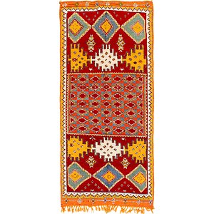 HandKnotted 4' 9 x 10' 4 Moroccan Runner Rug