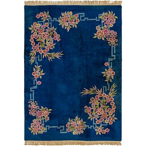 7' 6 x 10' 7 Carved Pekin Rug