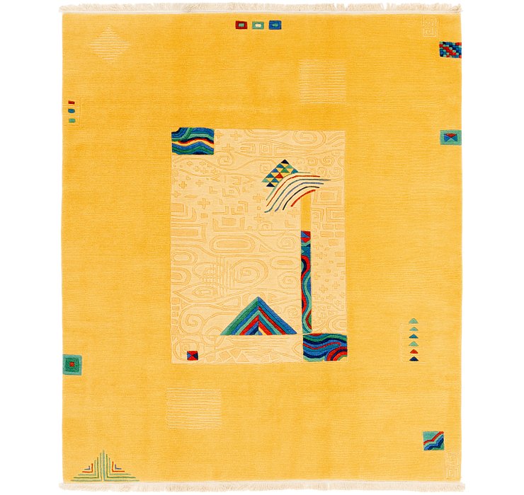 HandKnotted 6' 8 x 8' Nepal Rug