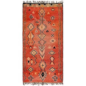 HandKnotted 6' 3 x 13' Moroccan Runner Rug