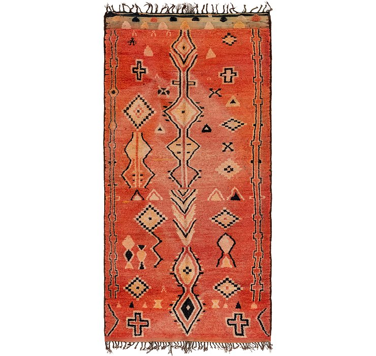 HandKnotted 6' 3 x 13' Moroccan Runner Rug