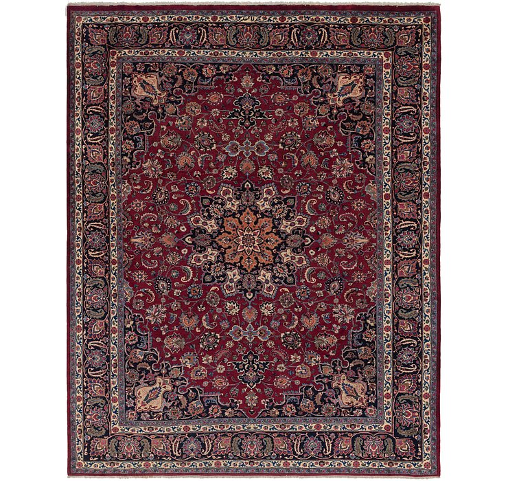 305cm x 385cm Mashad Persian Rug