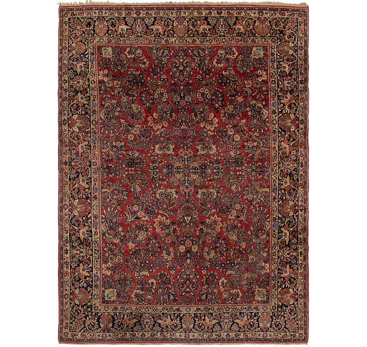 9' x 12' 6 Sarough Persian Rug