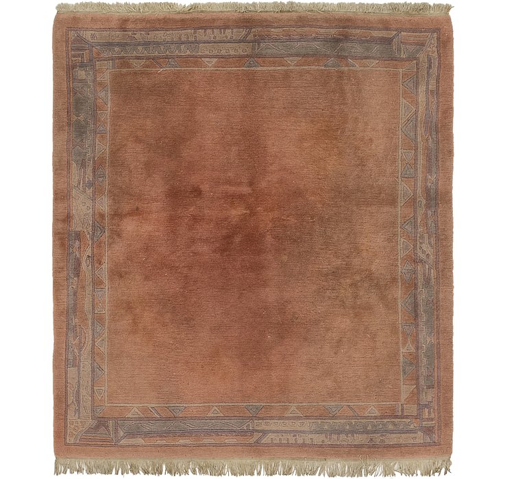HandKnotted 6' x 6' 8 Nepal Square Rug