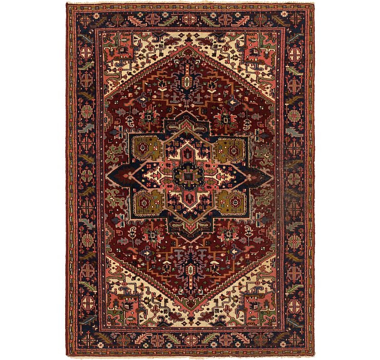 5' 8 x 8' 2 Heriz Persian Rug