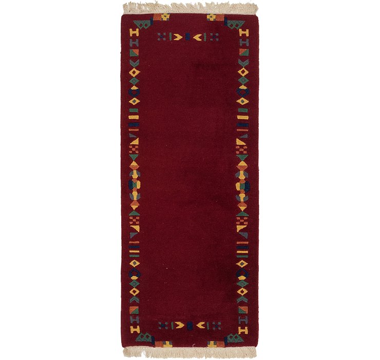 HandKnotted 2' 6 x 6' 7 Nepal Runner Rug