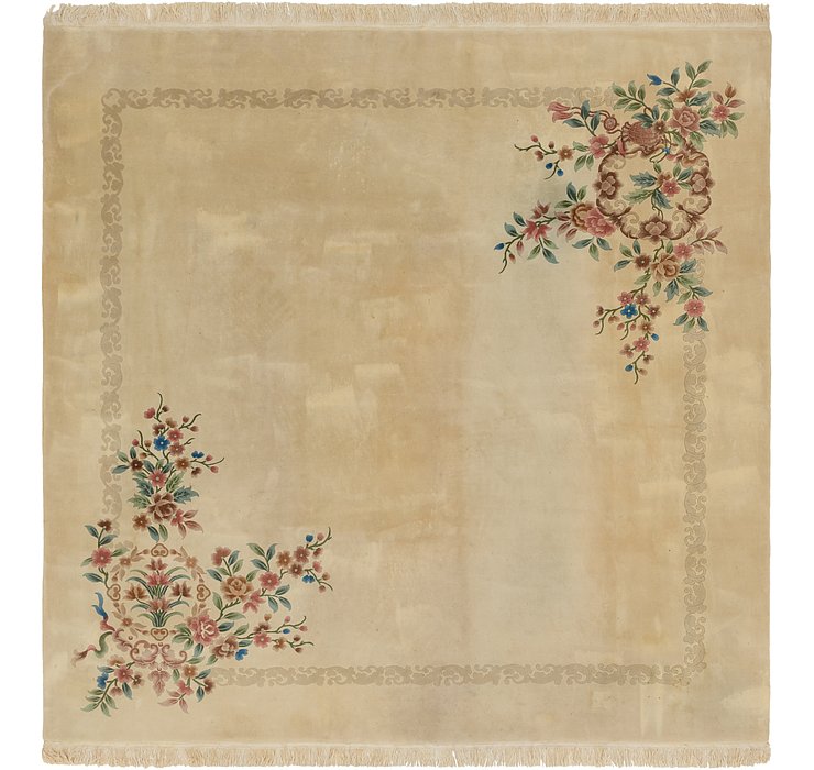 11' 8 x 11' 9 Carved Pekin Square Rug