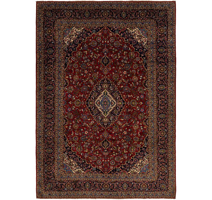 9' 8 x 13' 10 Kashan Persian Rug
