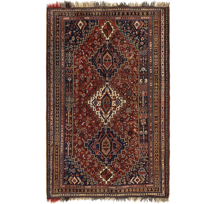 5' 6 x 8' 7 Shiraz Persian Rug