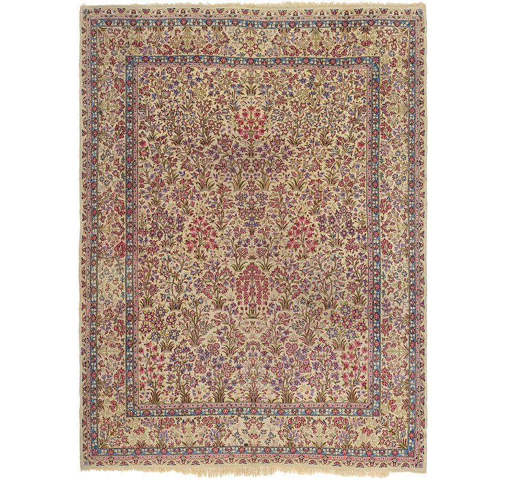 9' x 12' 3 Kerman Persian Rug