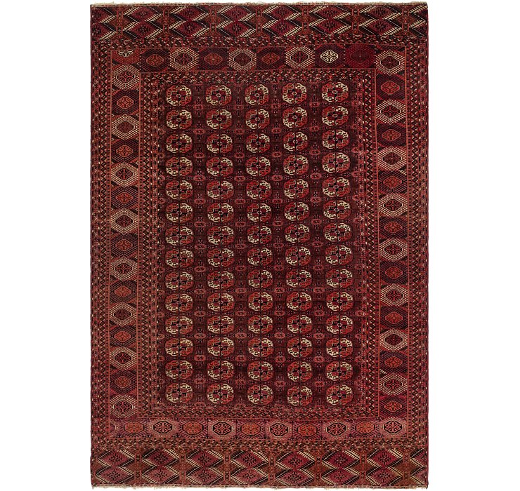 7' x 10' 6 Torkaman Oriental Rug