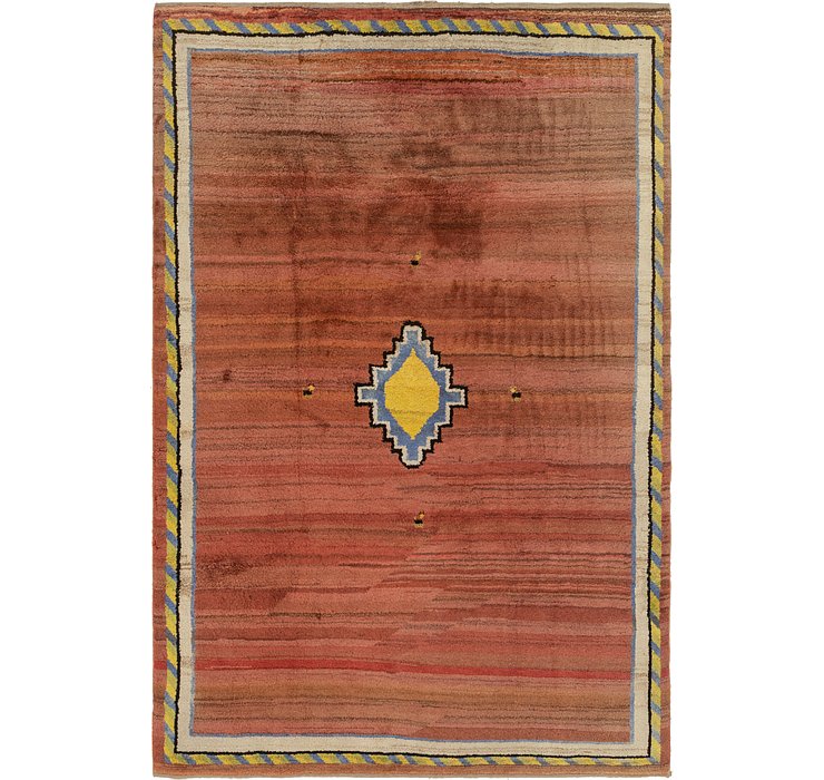 7' x 10' 8 Shiraz-Gabbeh Persian Rug