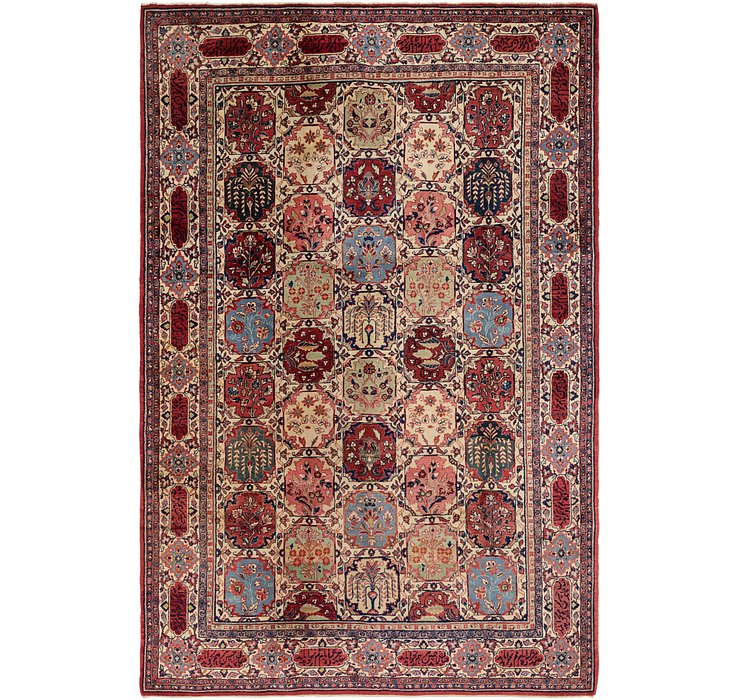 7' x 10' 4 Sarough Persian Rug