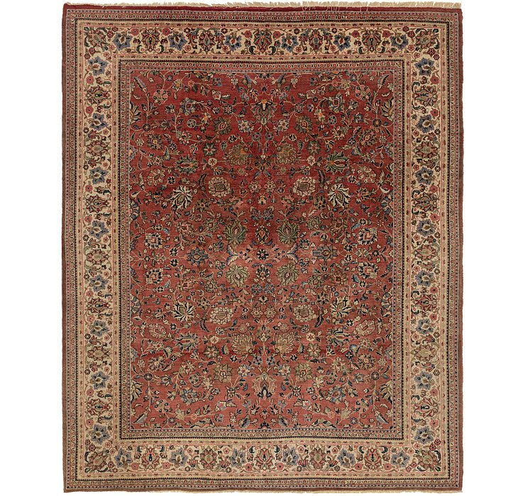 9' x 11' 6 Meshkabad Persian Rug