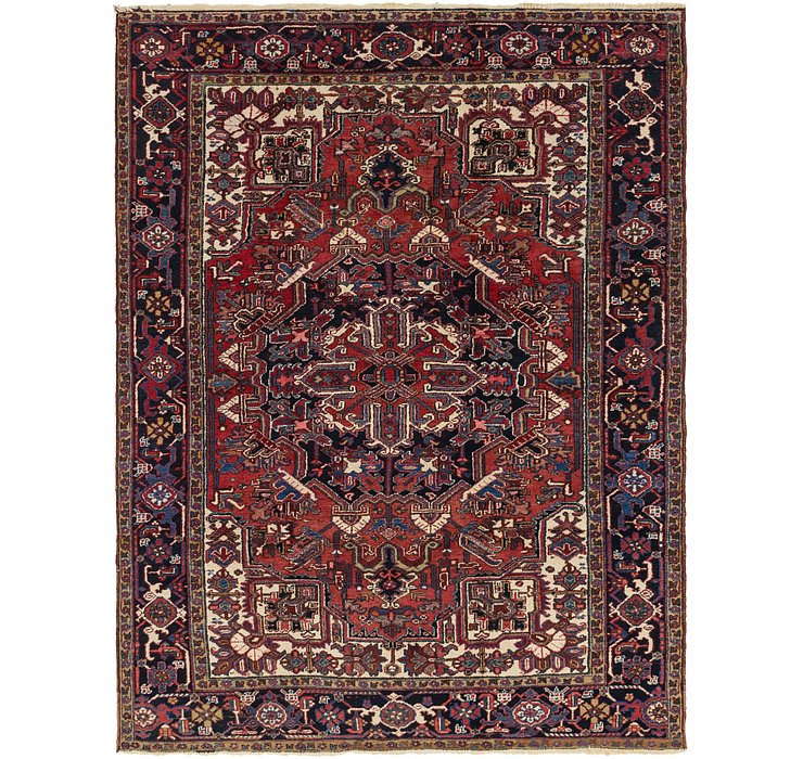 8' x 11' Heriz Persian Rug
