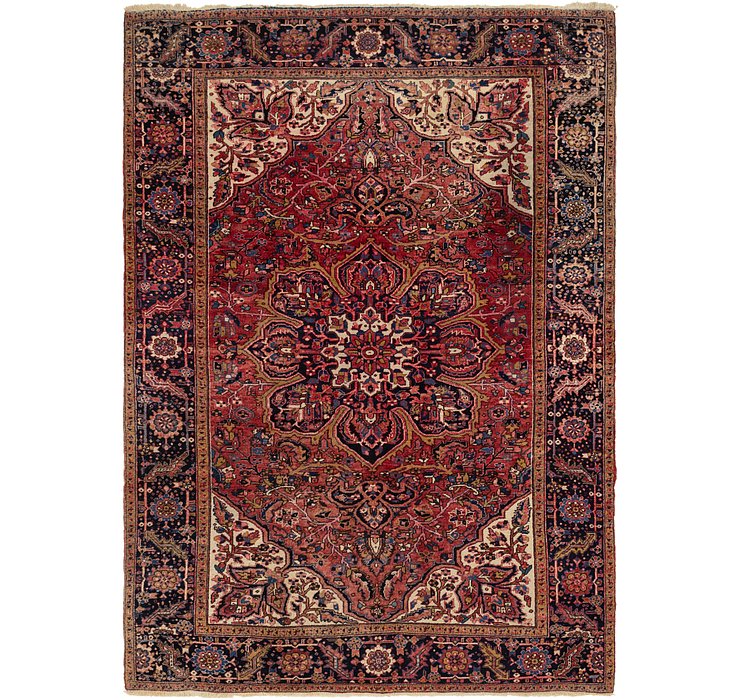 8' 7 x 11' 10 Heriz Persian Rug