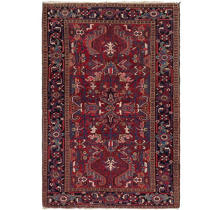 5' 9 x 8' 9 Heriz Persian Rug