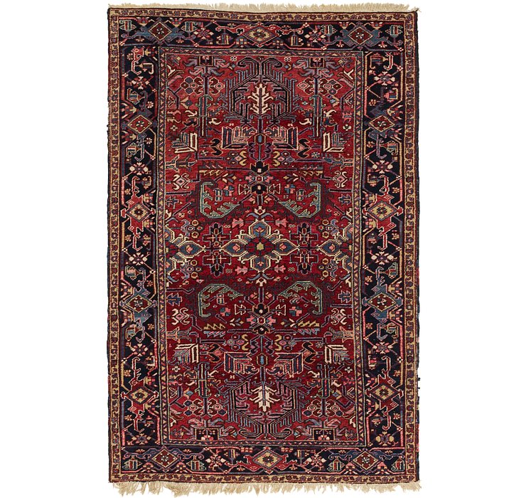 6' 2 x 9' 6 Heriz Persian Rug