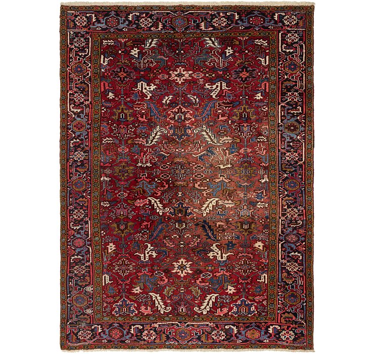 8' x 11' Heriz Persian Rug