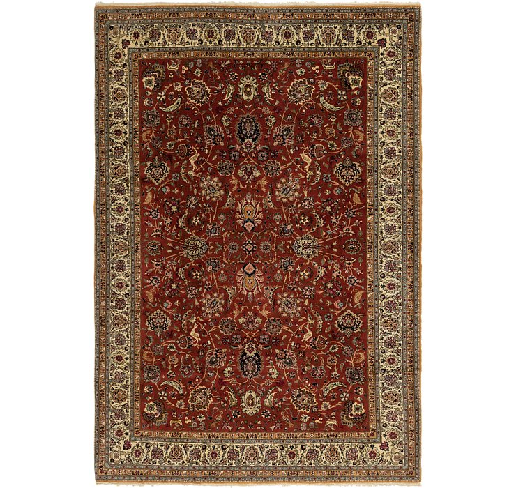 6' 9 x 10' Hereke Oriental Rug
