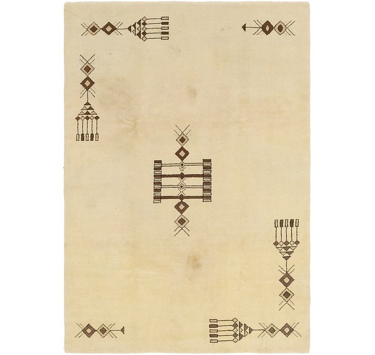 HandKnotted 6' 7 x 9' 7 Moroccan Rug