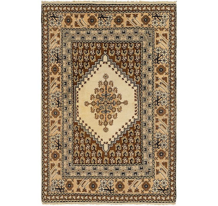 HandKnotted 6' 7 x 9' 10 Moroccan Rug