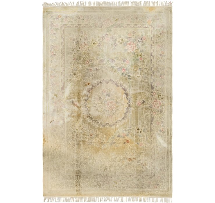 6' x 9' Carved Pekin Rug