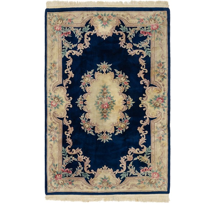 6' x 9' 4 Carved Pekin Rug
