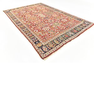 7' x 10' 6 Meshkabad Persian Rug