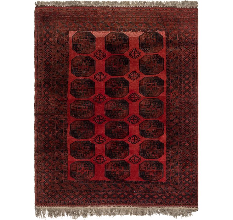 7' x 9' Afghan Akhche Rug