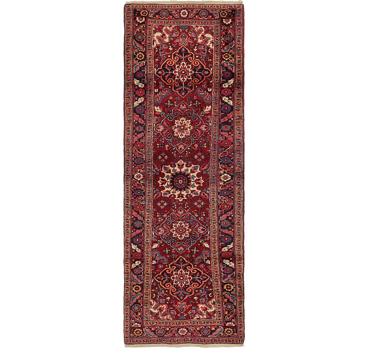 3' 8 x 11' 2 Heriz Persian Runner Rug