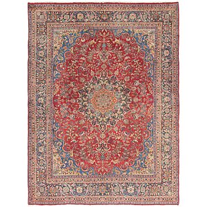 HandKnotted 9' 4 x 12' 5 Mashad Persian Rug