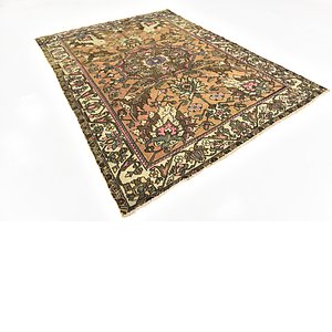 7' x 9' 6 Hamedan Persian Rug
