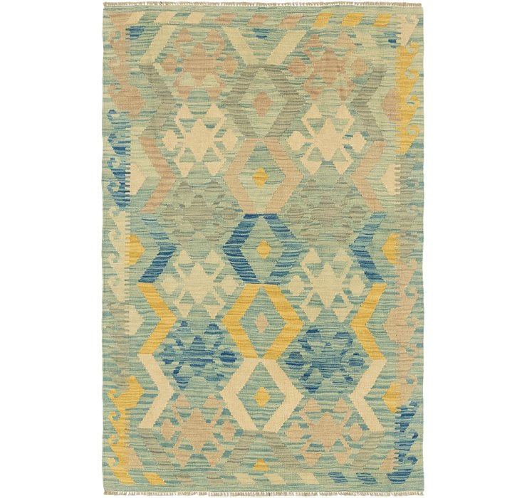 3' 2 x 4' 10 Kilim Maymana Rug
