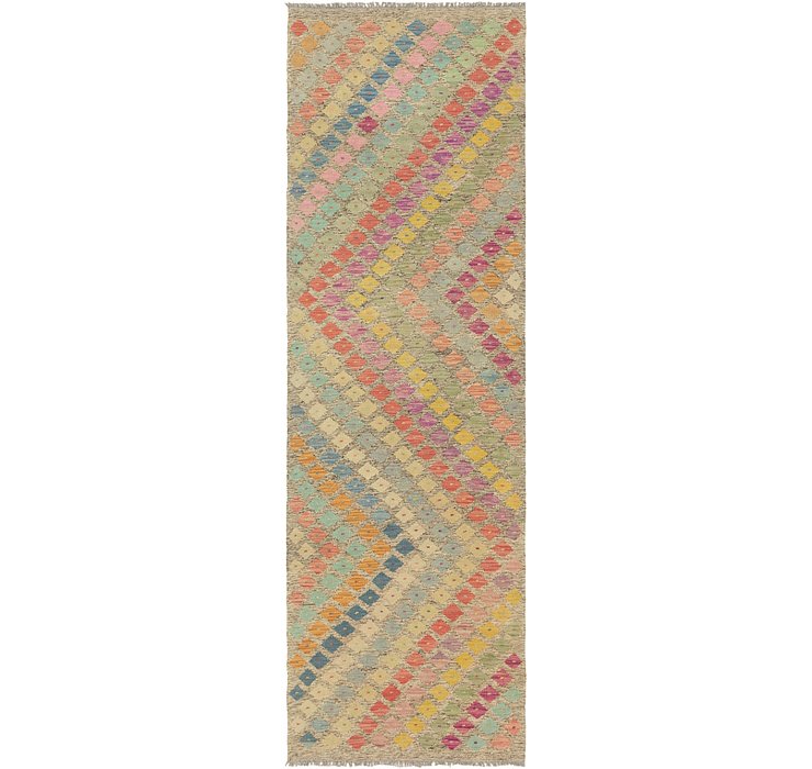 2' 10 x 9' 9 Kilim Modern Runner Rug