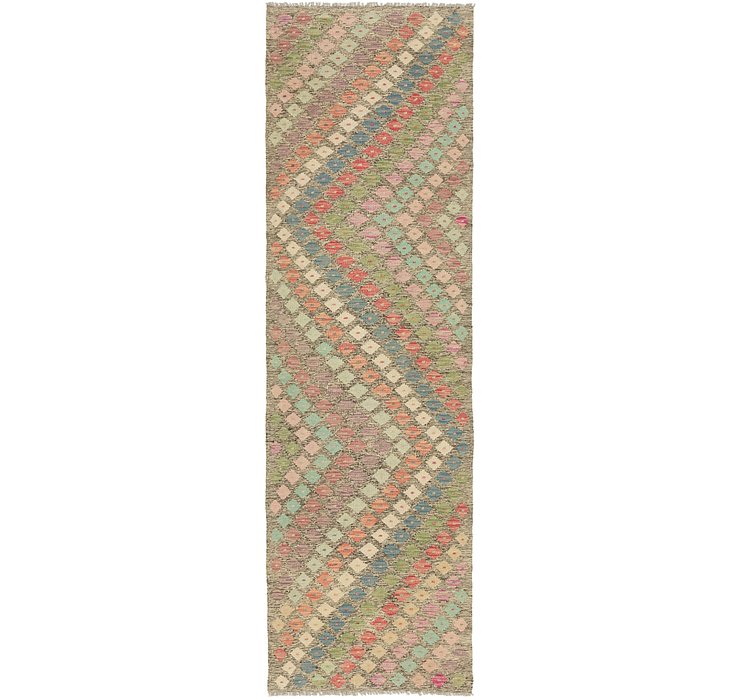 2' 9 x 9' 6 Kilim Modern Runner Rug