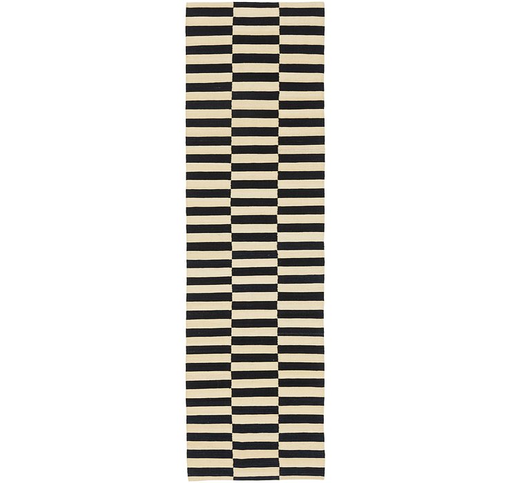 2' 8 x 9' 9 Kilim Modern Runner Rug