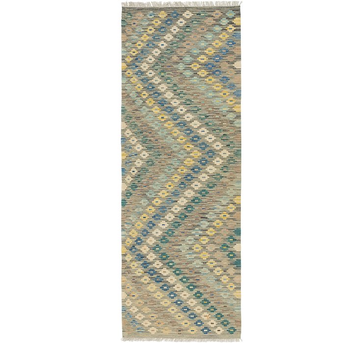 2' 9 x 8' 2 Kilim Modern Runner Rug