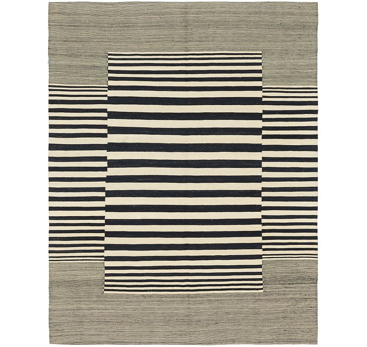 6' x 7' 8 Kilim Modern Square Rug