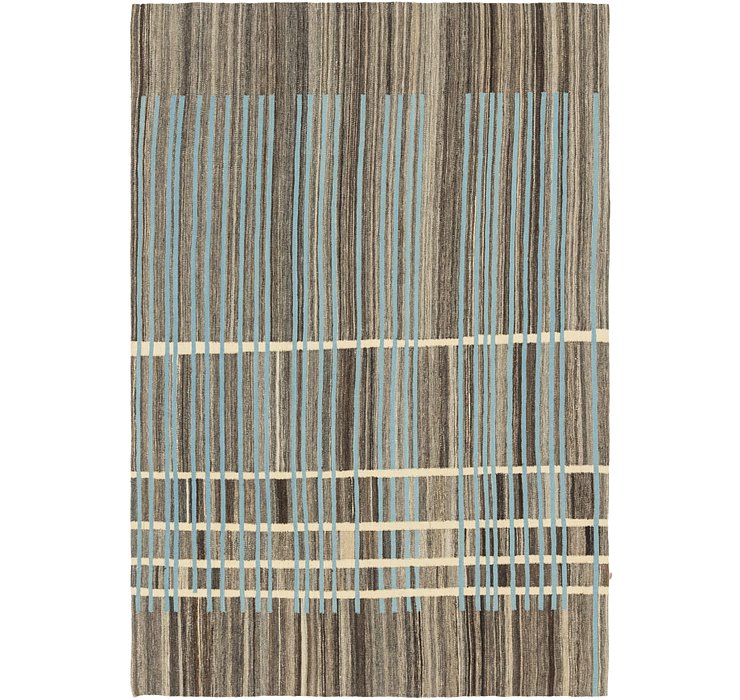 5' 7 x 8' Kilim Modern Rug