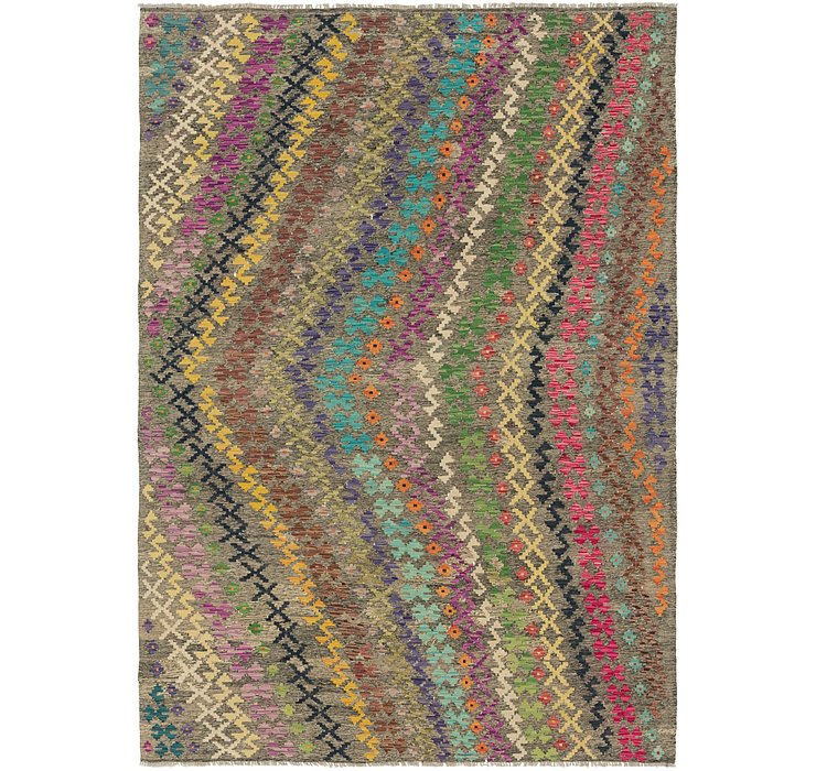 6' 10 x 9' 8 Kilim Modern Rug