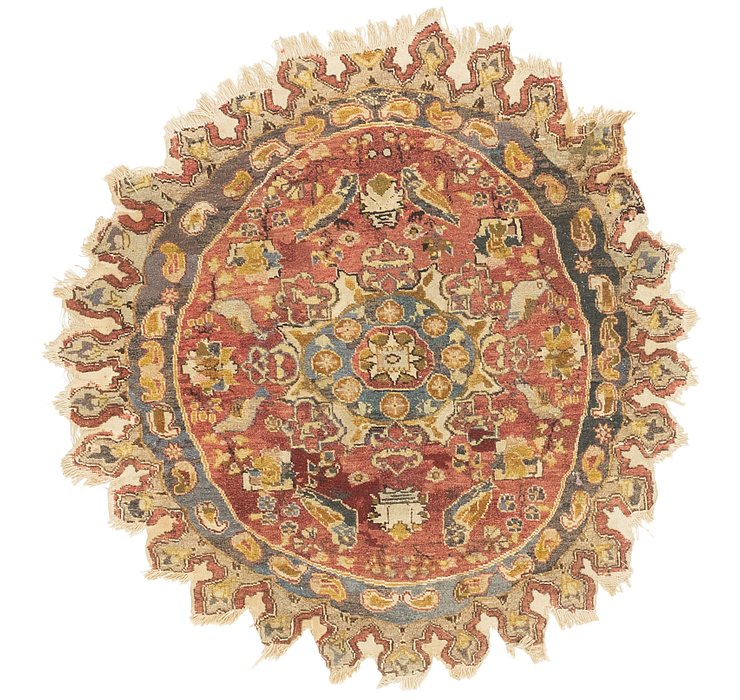4' 4 x 4' 7 Hereke Oriental Square ...