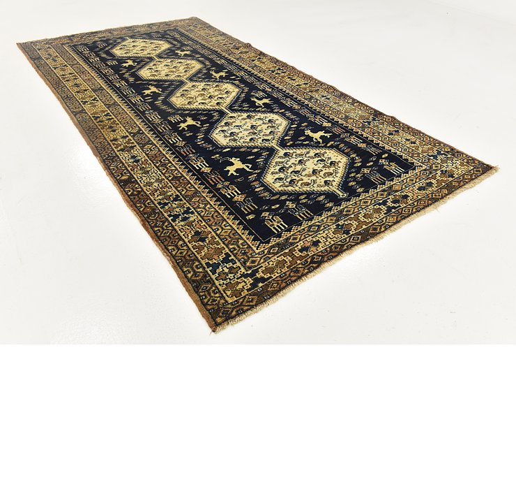 5' x 9' 4 Shahsavand Persian Runn...