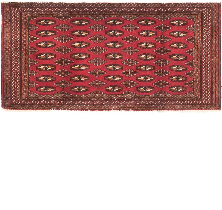 2' 2 x 4' 5 Torkaman Persian Runner...